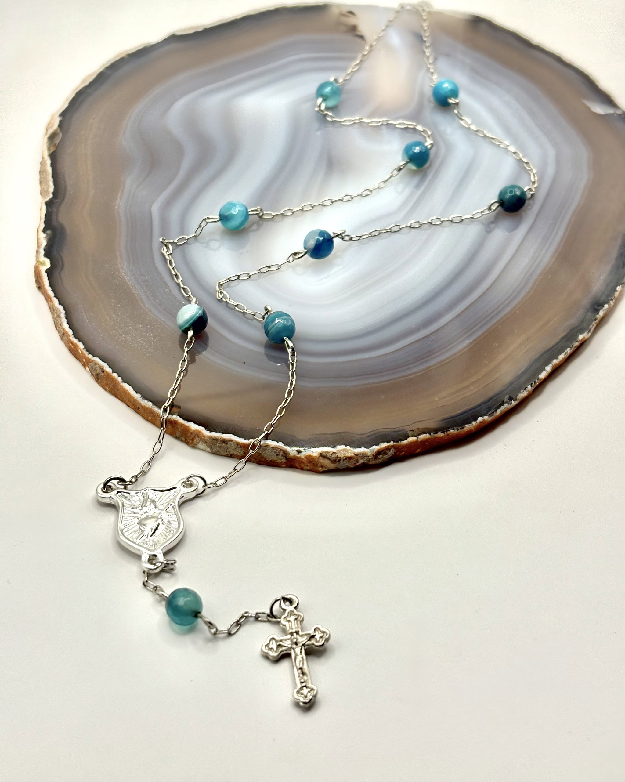Necklace Rosario Apatita Silver _0