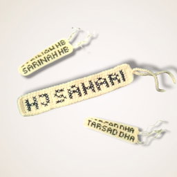 [PREORDER] Cross-Stitched Crocheted Name Tag