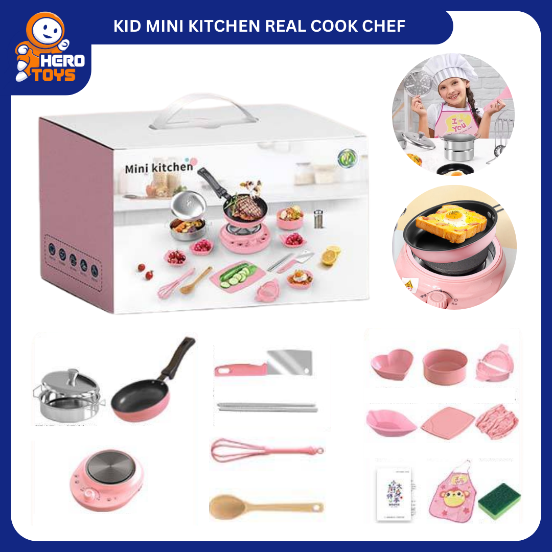 KID MINI KITCHEN REAL COOK CHEF_0