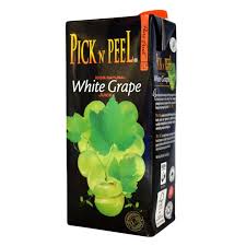 Pick & peel white grape juice 1lt