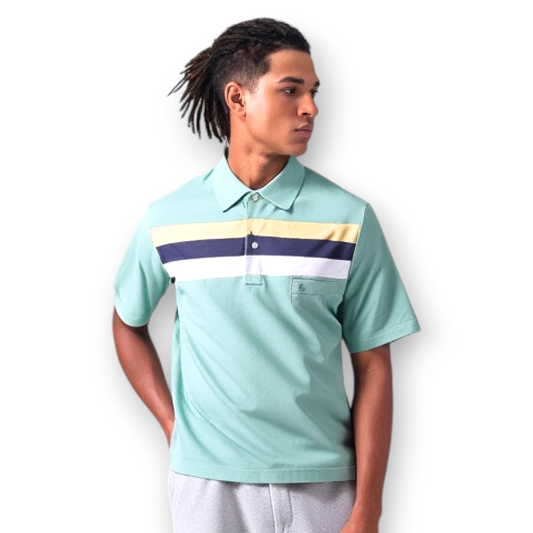 Light Green Polo T-shirt for Men