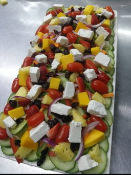 Salads Glass platter