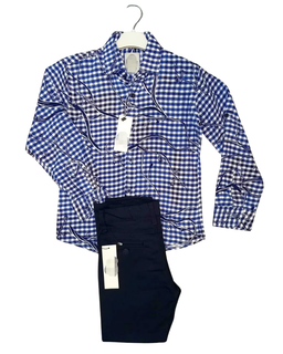 Boys Smart Long-sleeve and Pants Outfit