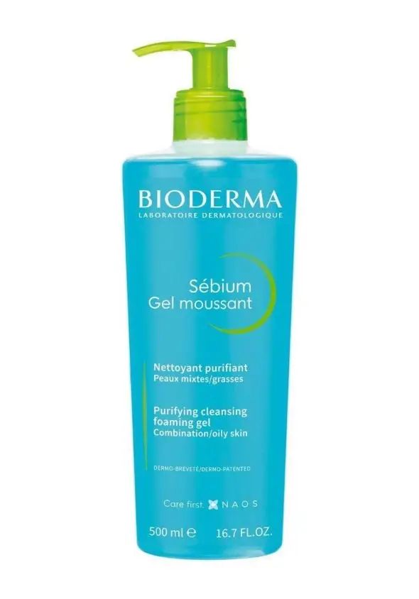  BIODERMA Sébium Gel  moussant Foaming Oily - Combination skin  بايودرما غسول سيبايوم للبشرة الدهنية والمختلطة