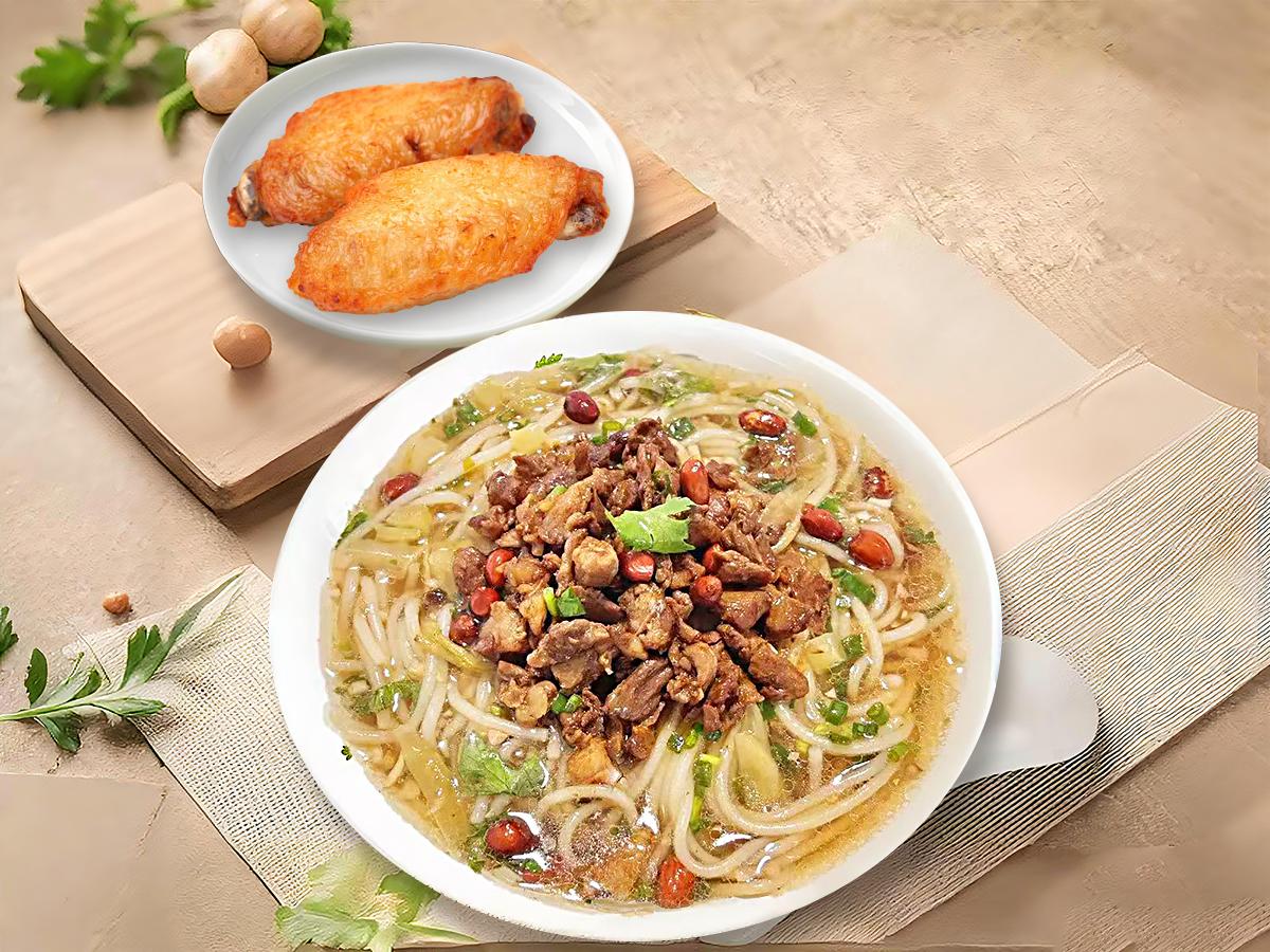 海南猪肉粉汤套餐 Hainanese Pork Rice Noodle Set (Soup)_0