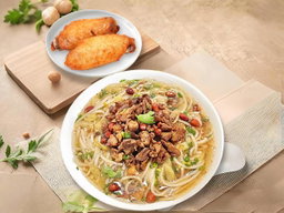 海南猪肉粉汤套餐 Hainanese Pork Rice Noodle Set (Soup)