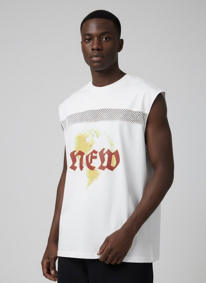 NewMap Globe Tank Armless T-Shirt_0