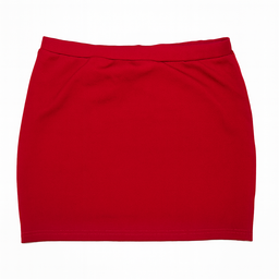 Falda corta roja con abertura lateral - Size L