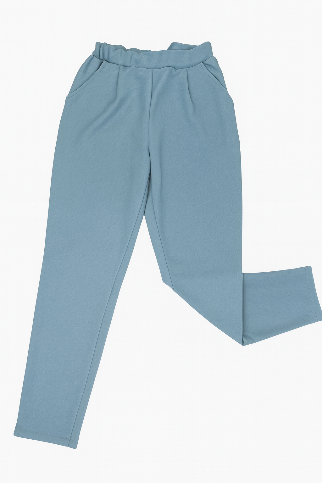 Pantalón azul con cintura elástica y bolsillos laterales - Size M_0