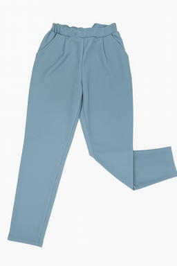 Pantalón azul con cintura elástica y bolsillos laterales - Size M