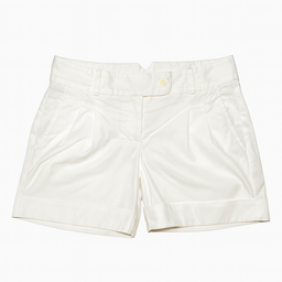 Shorts blancos de tiro medio con bolsillos laterales - Size 4/S