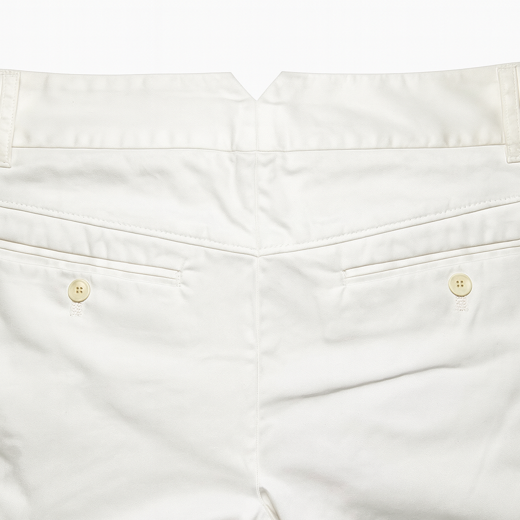 Shorts blancos de tiro medio con bolsillos laterales - Size 4/S_1