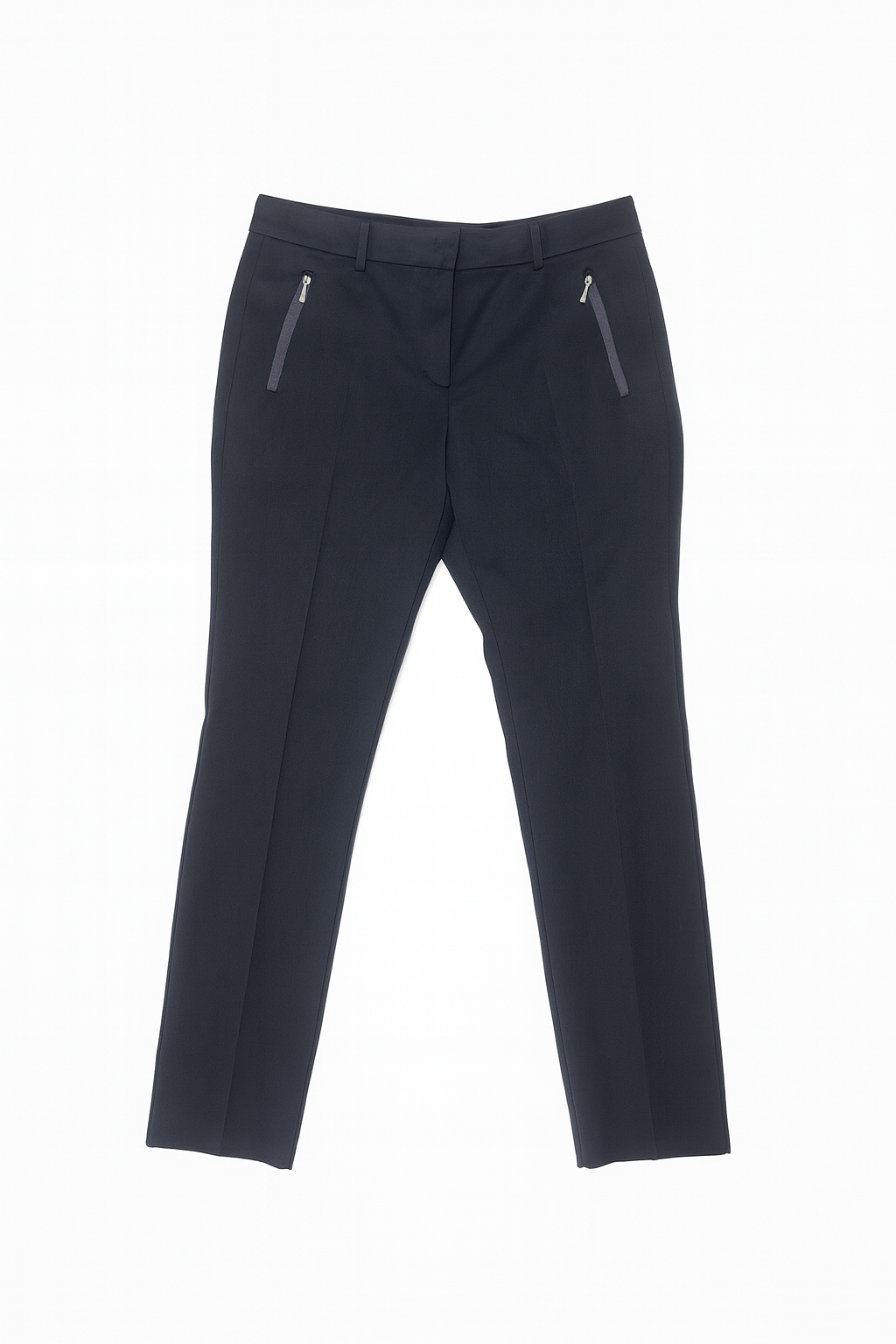 Pantalón de vestir negro con bolsillos de cremallera - Size S