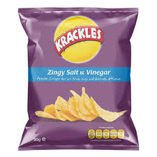 Krackles zingy salt & vinegar 30g