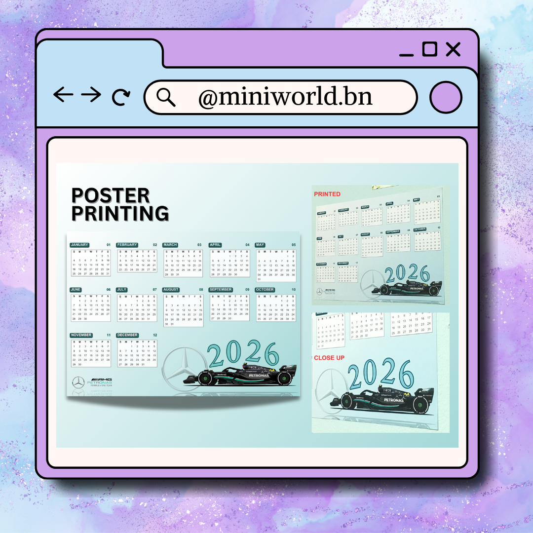 Poster Printing 120gsm (Non-Waterproof)