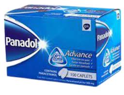 Panadol advance 1 box 100pcs