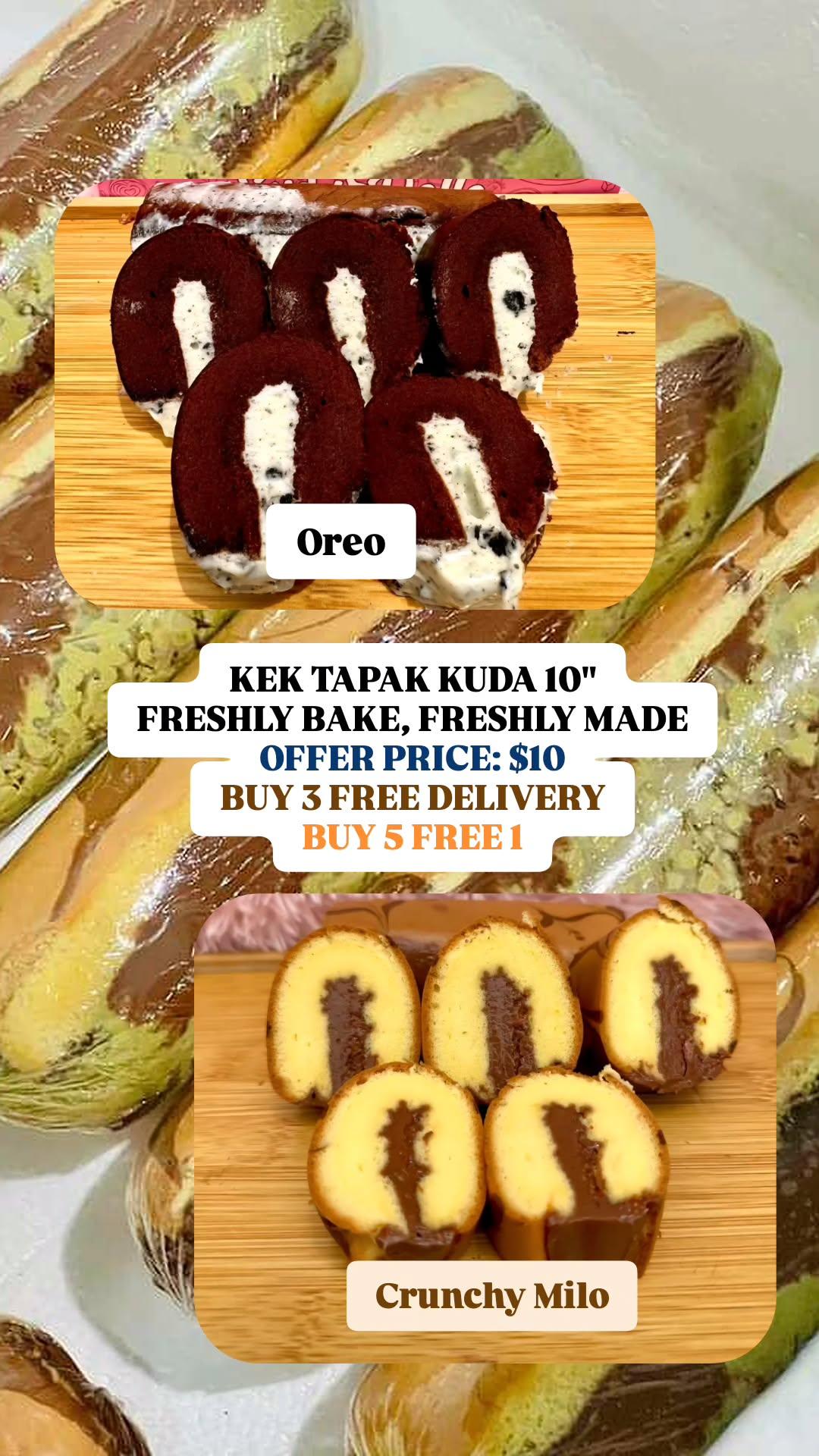 Kek Tapak Kuda 10" (Variety Flavour)_2