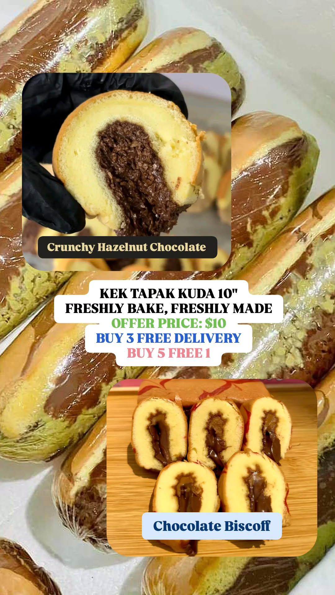 Kek Tapak Kuda 10" (Variety Flavour)_10