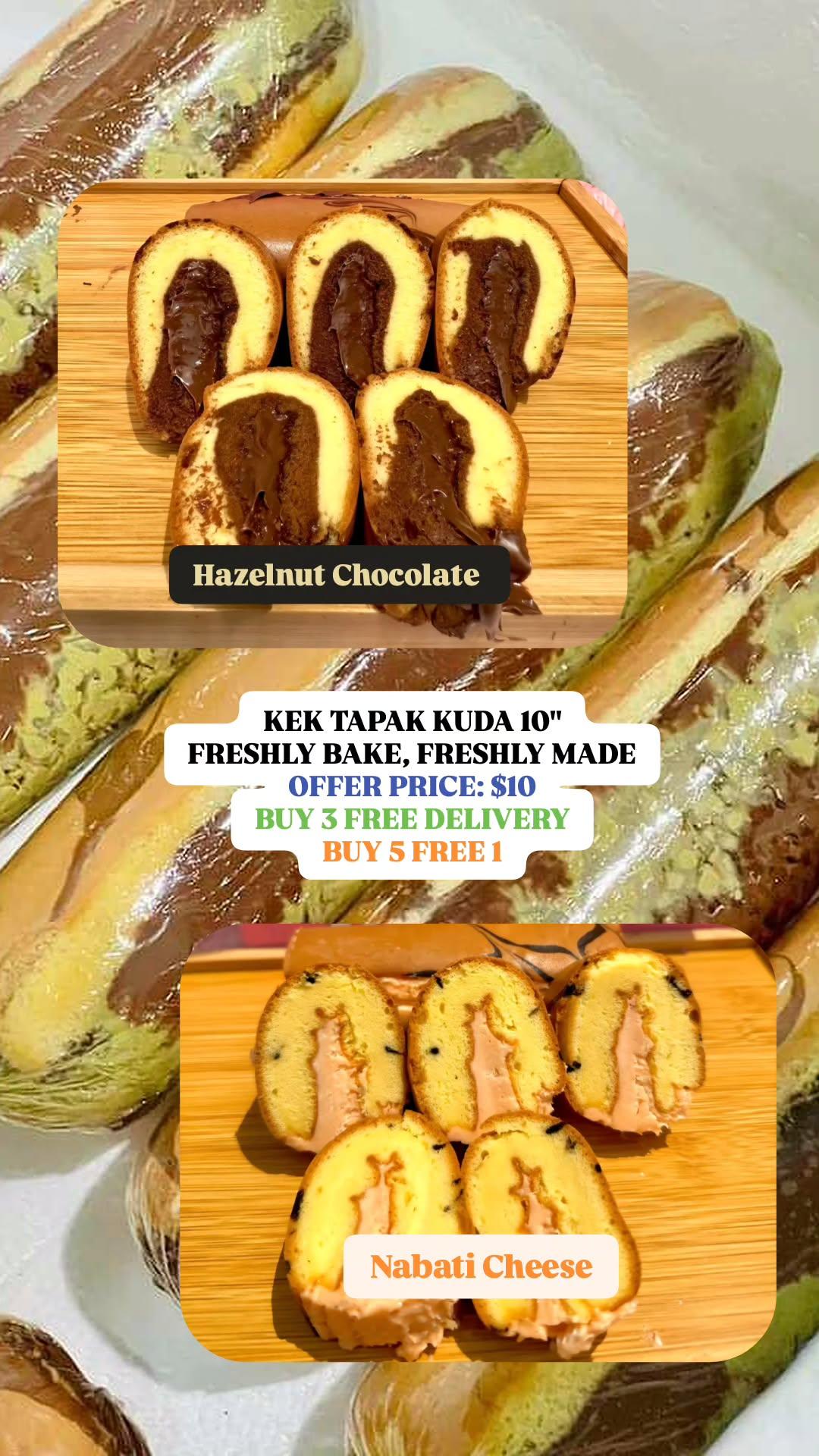 Kek Tapak Kuda 10" (Variety Flavour)_3