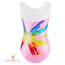 Pink Gymnastics Leotard + Matching Scrunchie