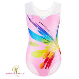 Pink Gymnastics Leotard + Matching Scrunchie