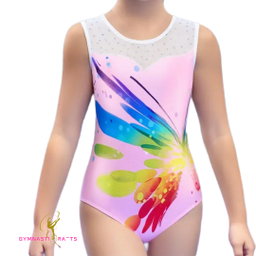 Pink Gymnastics Leotard + Matching Scrunchie