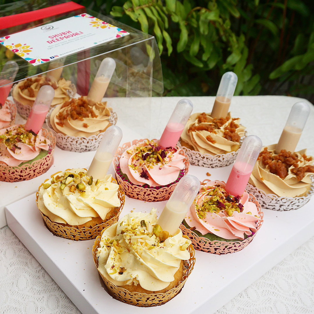 Festive Cupcakes - Classic Mix - Box of 6
