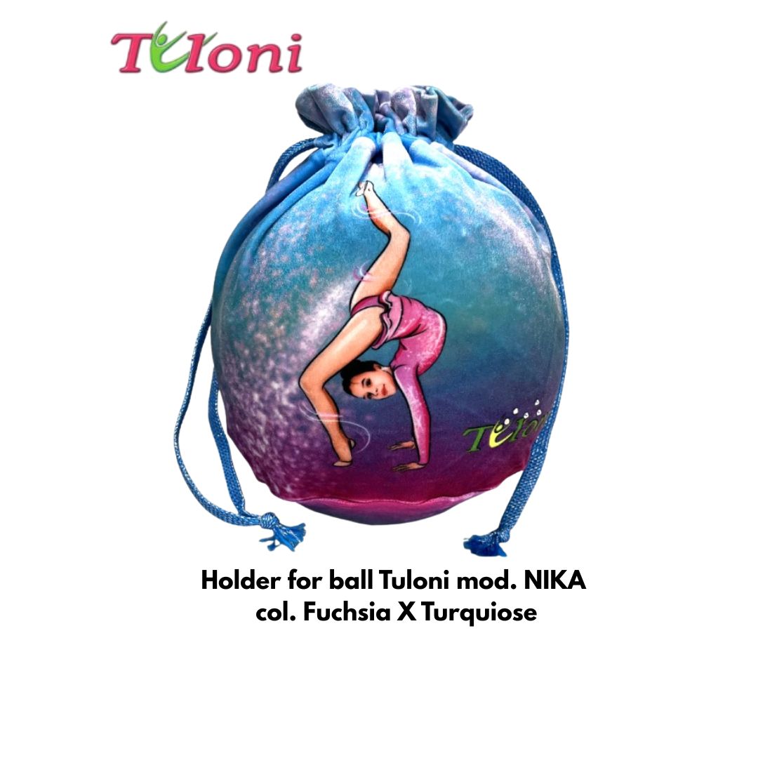 TULONI |  TULONI | Holder for ball Tuloni mod. NiKA -  Fuchsia x Turquiose BLUE_0