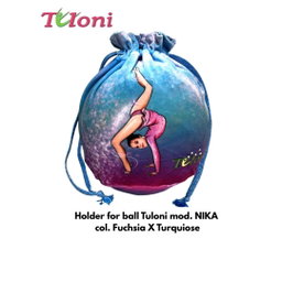 TULONI |  TULONI | Holder for ball Tuloni mod. NiKA -  Fuchsia x Turquiose BLUE
