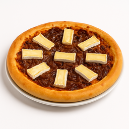 BRIE & CARAMELISED ONIONS PIZZA (V) 