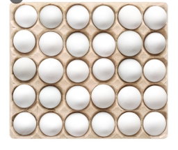EGGS 30 PCS WHITE/ BROWN