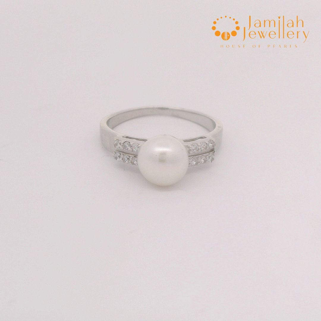 Silver 925 Genuine Pearl Ring