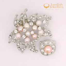 Brooch Multicolor Fresh Water Pearls