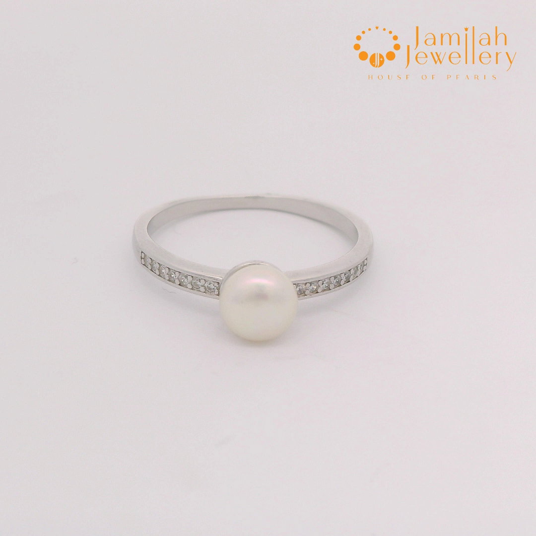 Silver 925 Genuine Pearl Ring