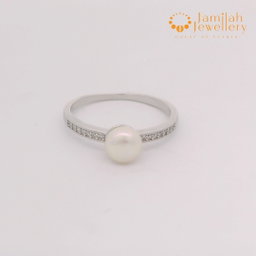 Silver 925 Genuine Pearl Ring