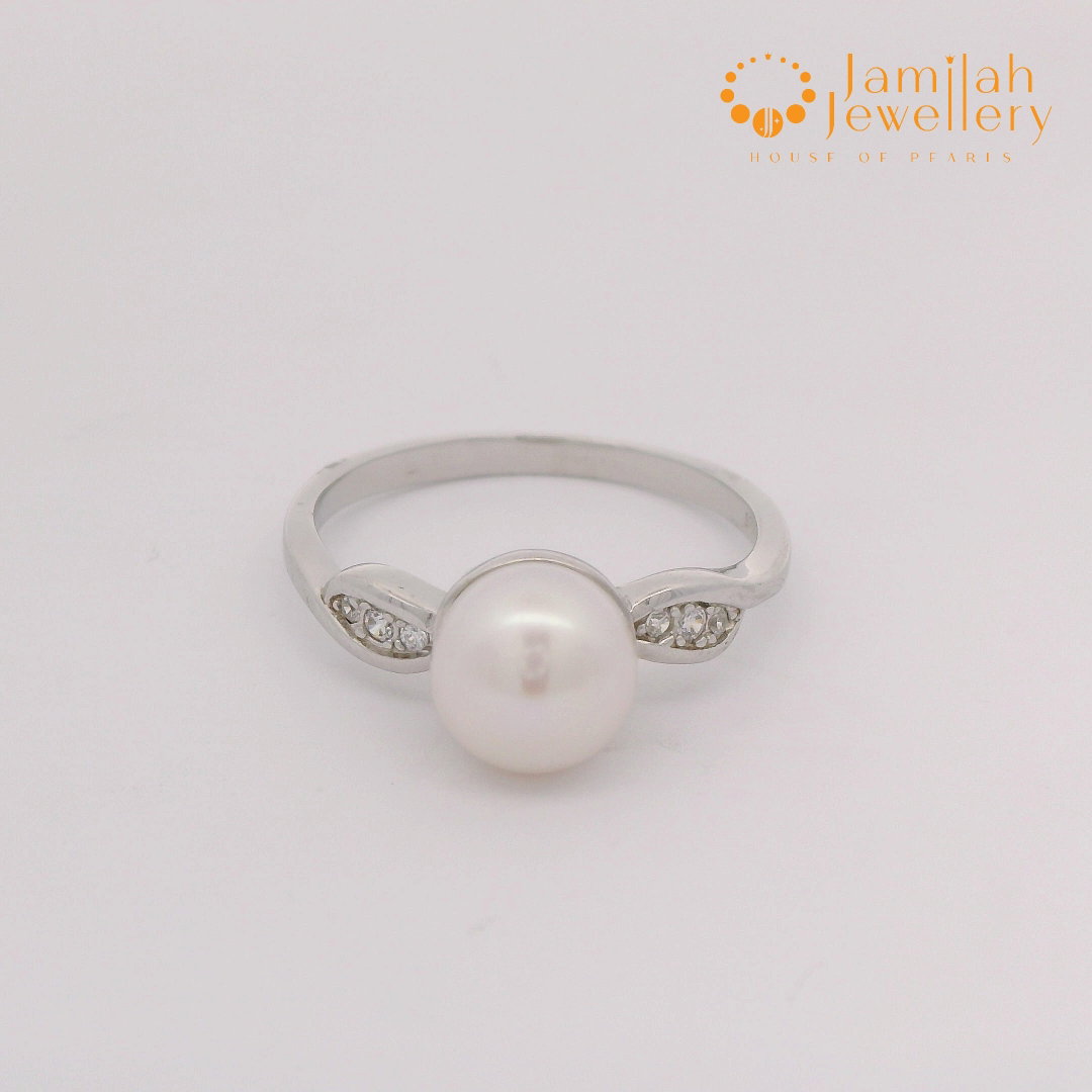 Silver 925 Genuine Pearl Ring