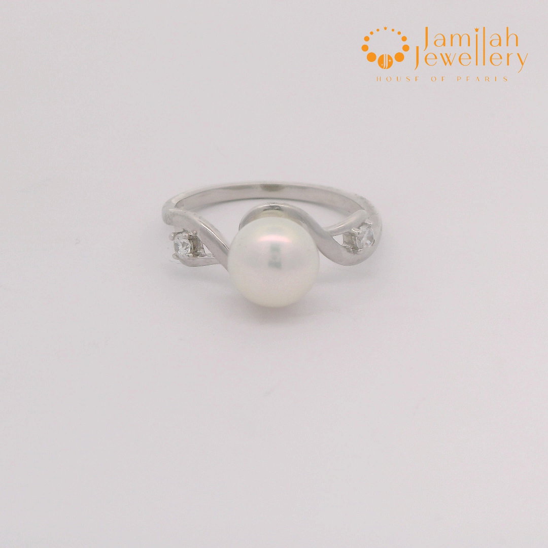 Silver 925 Genuine Pearl Ring