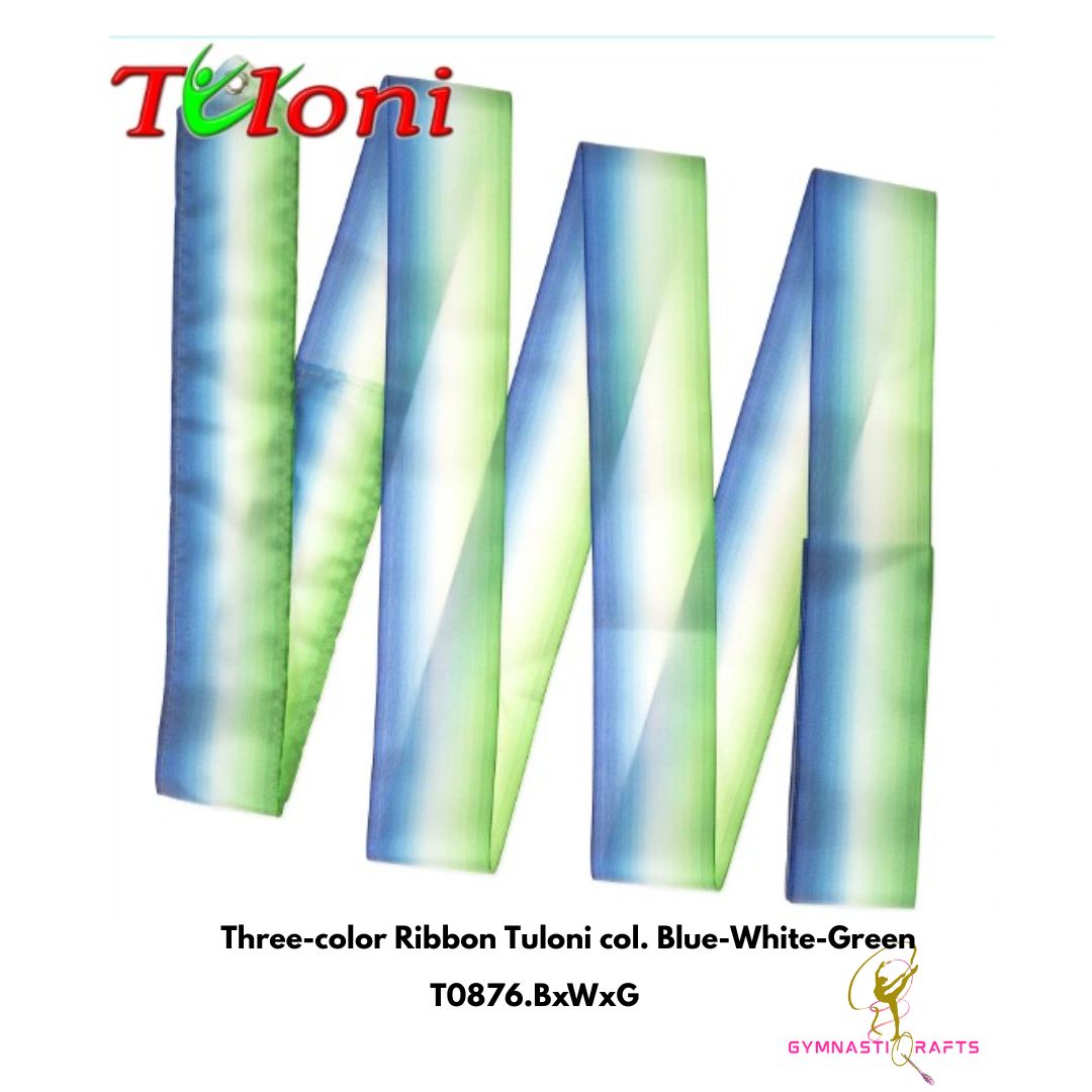 TULONI | Three-color Ribbon Tuloni col. Blue-White-Green-6M_1