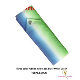 TULONI | Three-color Ribbon Tuloni col. Blue-White-Green-6M