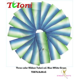TULONI | Three-color Ribbon Tuloni col. Blue-White-Green-6M