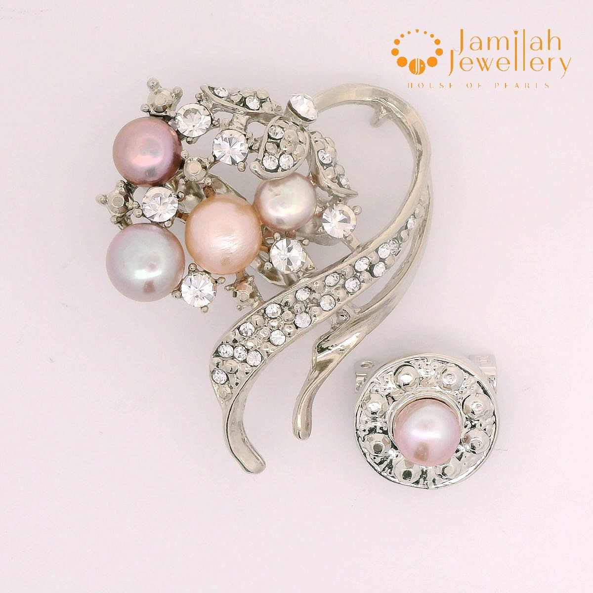 Brooch Multicolor Fresh Water Pearls_0