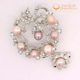 Brooch Multicolor Fresh Water Pearls