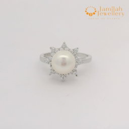 Ring Silver 925 With Genuine Pearl
