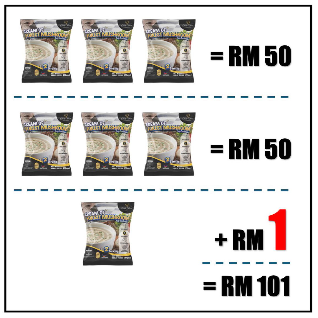 Set A: Super Combo !!! (2 Bundle + 1 Pack Mushroom Soup)
