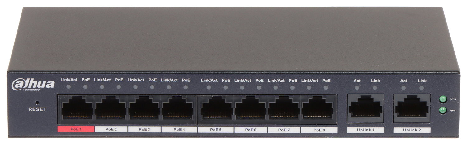 8-Port 10/100mbps +2-Port Gigabit Desktop Managed Switch_3