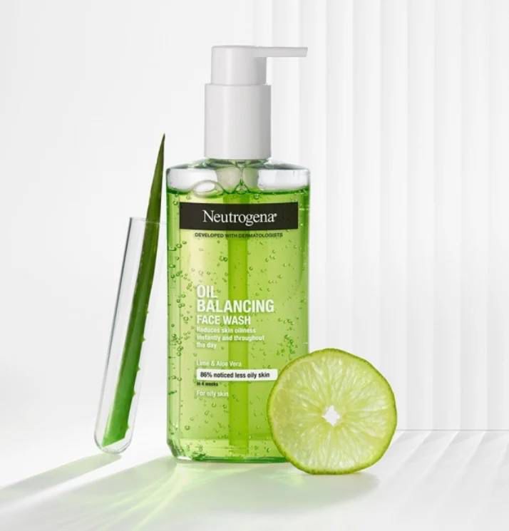NEUTROGENA OIL BALANCING FACIAL WASH WITH LIME - 150ML | نيتروجينا غسول للوجه للبشرة الدهنية - 150 مل_0