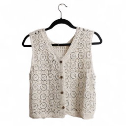 CHALECO TEJIDO BEIGE 