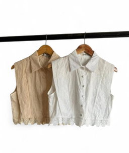 CAMISA BRODERIE BEIGE 
