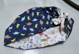 Dinos / puppies reversible scrub cap