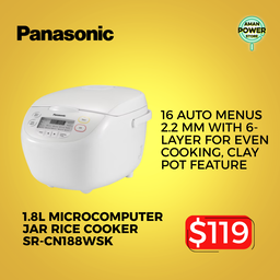 1.8L Microcomputer Jar Rice Cooker SR-CN188WSK